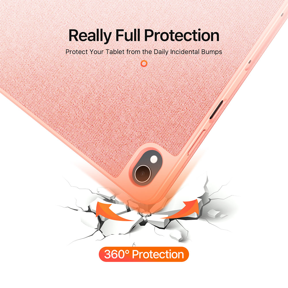 Hülle für Samsung Galaxy Tab S12 Plus, DUX DUCIS, Domo mit Stifthalter, Rosa