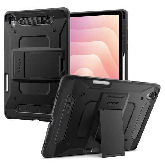 Coque pour Samsung Galaxy Tab S12 Plus, Spigen, Tough Armor Pro, Noire ACS11827