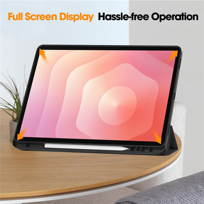 Housse pour Samsung Galaxy Tab S12 Plus, Techsuit, Flex Trifold, Bleue