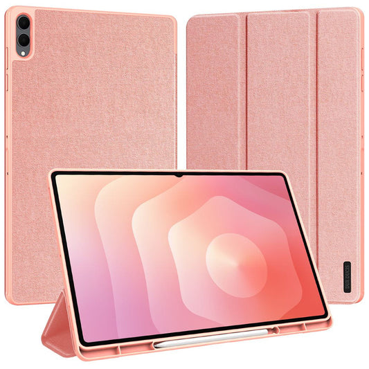 Hülle für Samsung Galaxy Tab S12 Ultra / Tab S11 Ultra, DUX DUCIS, Domo mit Stifthalter, Rosa