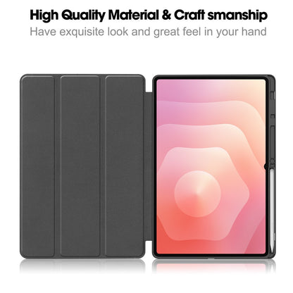 Housse pour Samsung Galaxy Tab S12 Ultra / Tab S11 Ultra, Techsuit, Flex Trifold, Rose