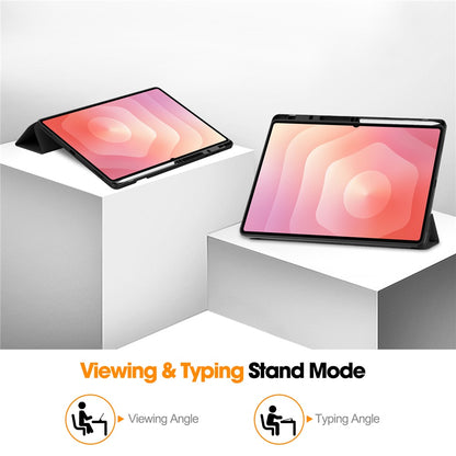 Hülle für Samsung Galaxy Tab S12 Ultra / Tab S11 Ultra, Techsuit, Flex Trifold, Grün