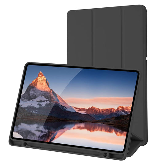 Housse pour Samsung Galaxy Tab S6 Lite (2024) / Tab S6 Lite (2022) / Tab S6 Lite (2020), Techsuit, Flex Trifold, Noire