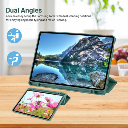 Coque pour Samsung Galaxy Tab S6 Lite (2024) / Tab S6 Lite (2022) / Tab S6 Lite (2020), Techsuit, Flex Trifold, Vert
