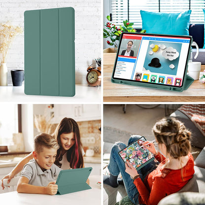 Coque pour Samsung Galaxy Tab S6 Lite (2024) / Tab S6 Lite (2022) / Tab S6 Lite (2020), Techsuit, Flex Trifold, Vert