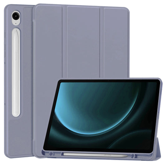 Housse pour Samsung Galaxy Tab S9 FE / Tab S9 / Tab S10 FE, Techsuit, Flex Trifold, Violet