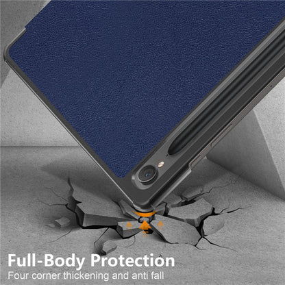 Coque pour Samsung Galaxy Tab S9 FE / Tab S9 / Tab S10 FE, Techsuit, FoldPro, Bleue