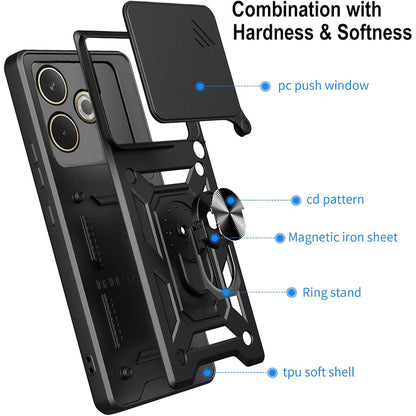 Hülle für Samsung Galaxy XCover7 Pro, Techsuit, CamShield, Schwarz