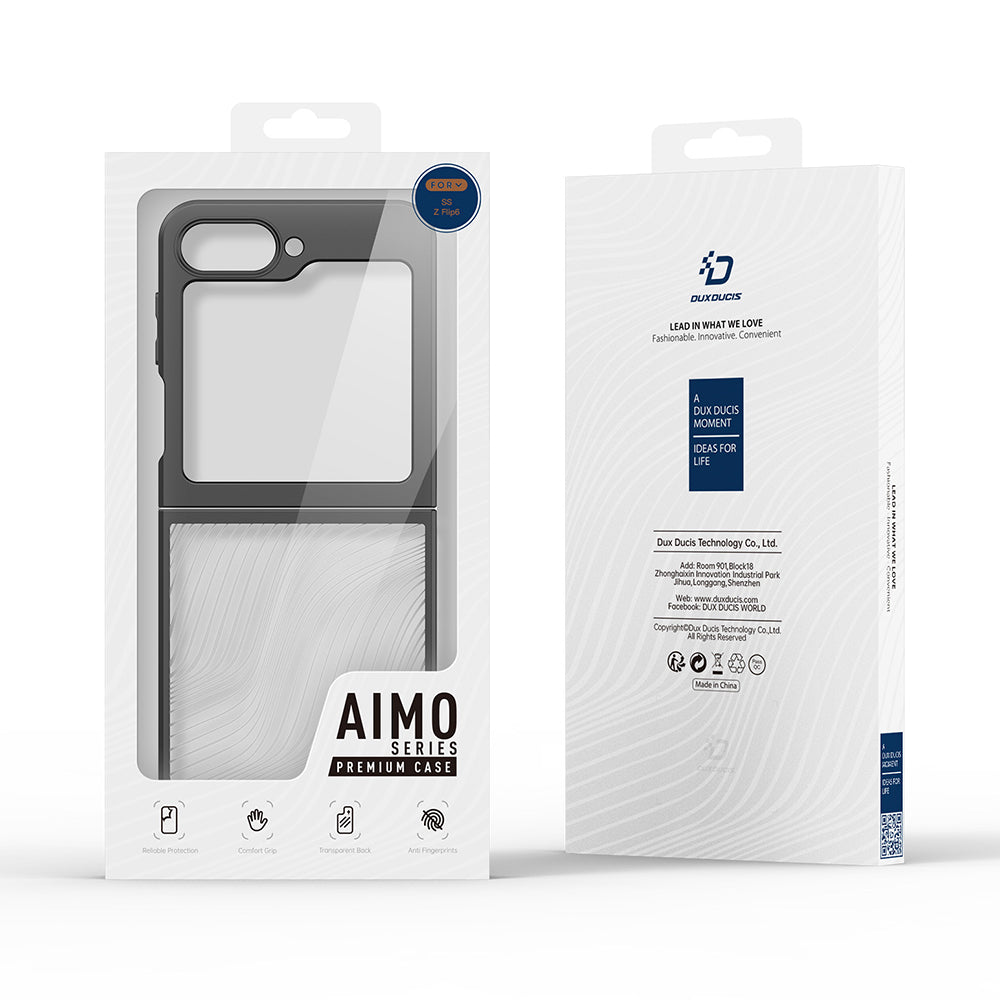 Coque pour Samsung Galaxy Z Flip6 F741, DUX DUCIS, Aimo, Noire