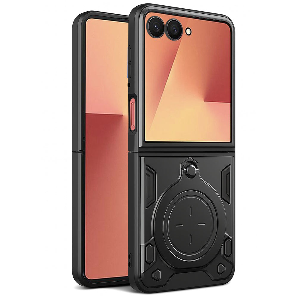 Case for Samsung Galaxy Z Flip7 F766, Techsuit, CamGuard Pro, Black