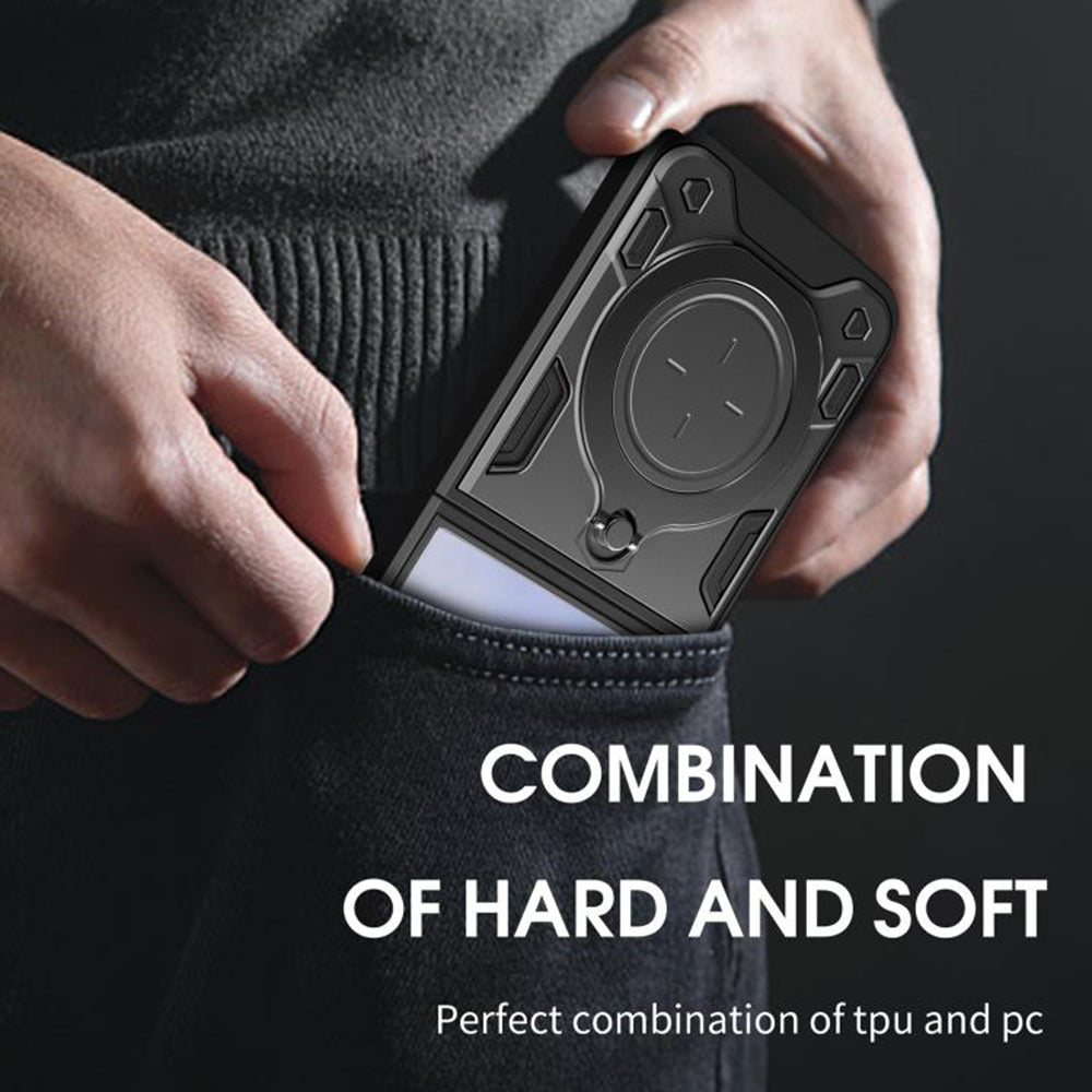 Case for Samsung Galaxy Z Flip7 F766, Techsuit, CamGuard Pro, Black