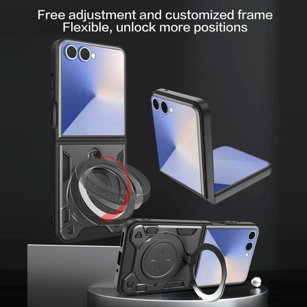 Case for Samsung Galaxy Z Flip7 F766, Techsuit, CamGuard Pro, Black