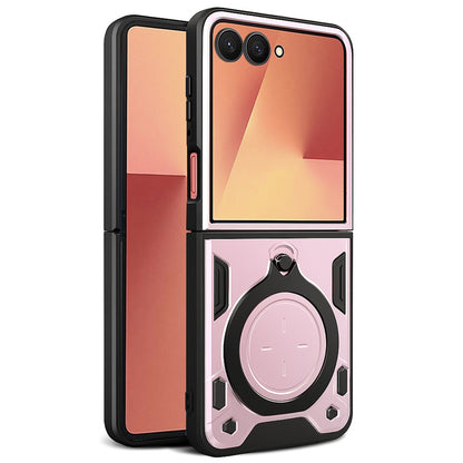 Coque pour Samsung Galaxy Z Flip7 F766, Techsuit, CamGuard Pro, Rose Doré