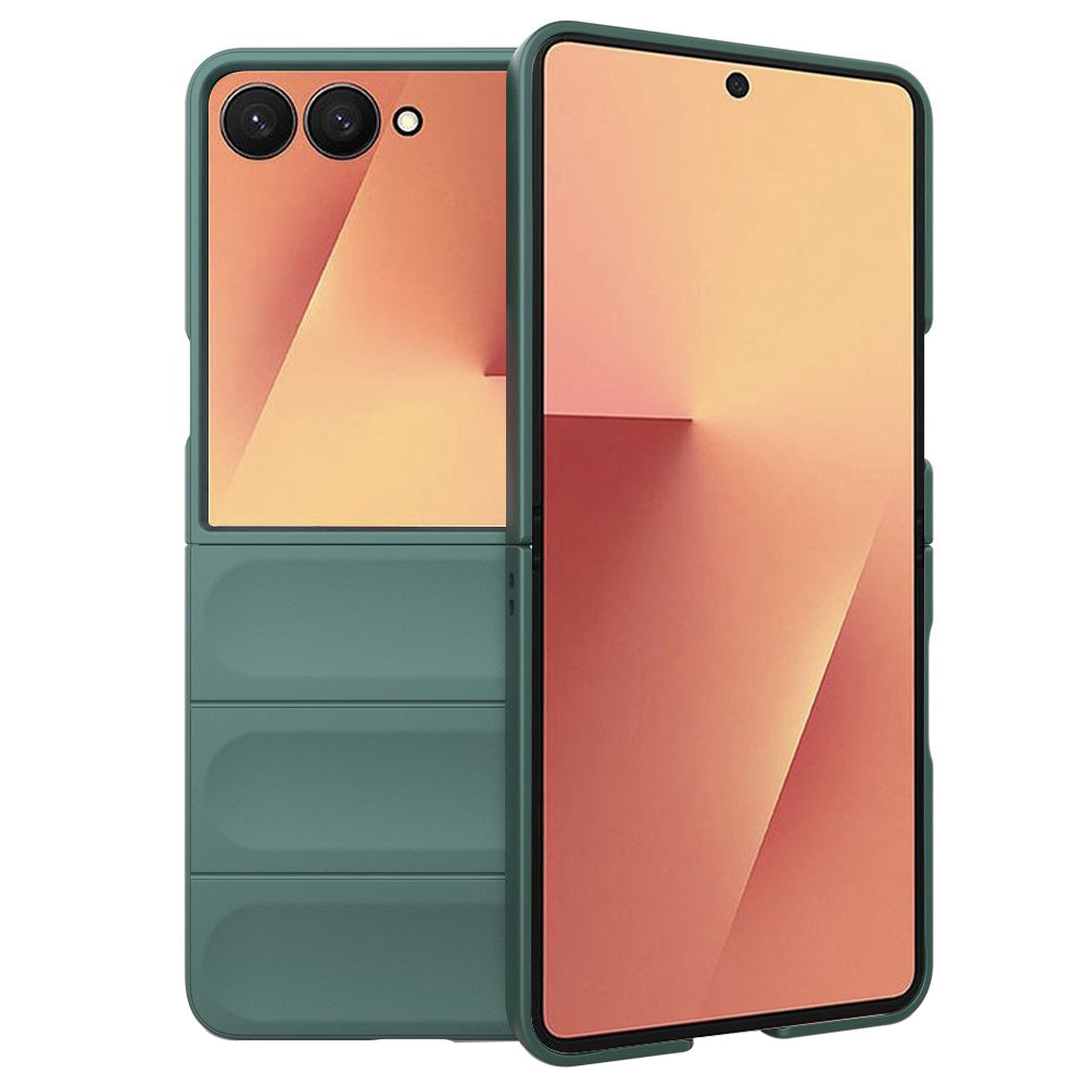 Hülle für Samsung Galaxy Z Flip7 F766, Techsuit, Magic Shield, Grün