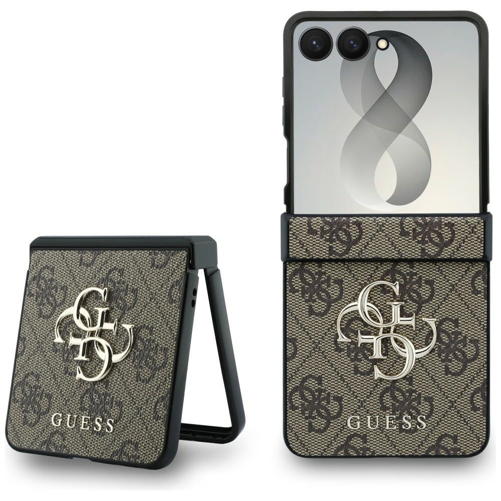 Coque pour Samsung Galaxy Z Flip8 F776, Guess, 4G Big Logo, Marron