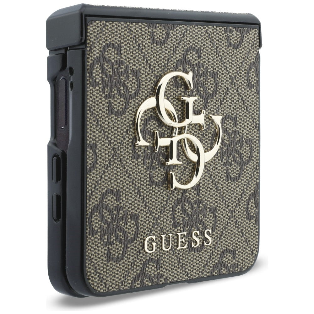 Coque pour Samsung Galaxy Z Flip8 F776, Guess, 4G Big Logo, Marron