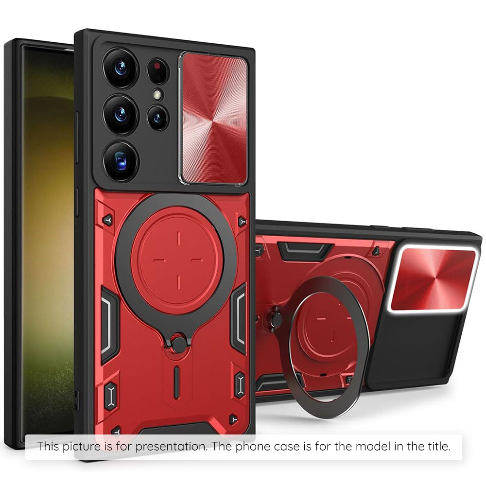 Hülle für Samsung Galaxy Z Flip8 F776, Techsuit, CamGuard Pro, Rot