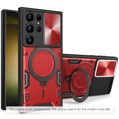Hülle für Samsung Galaxy Z Flip8 F776, Techsuit, CamGuard Pro, Rot