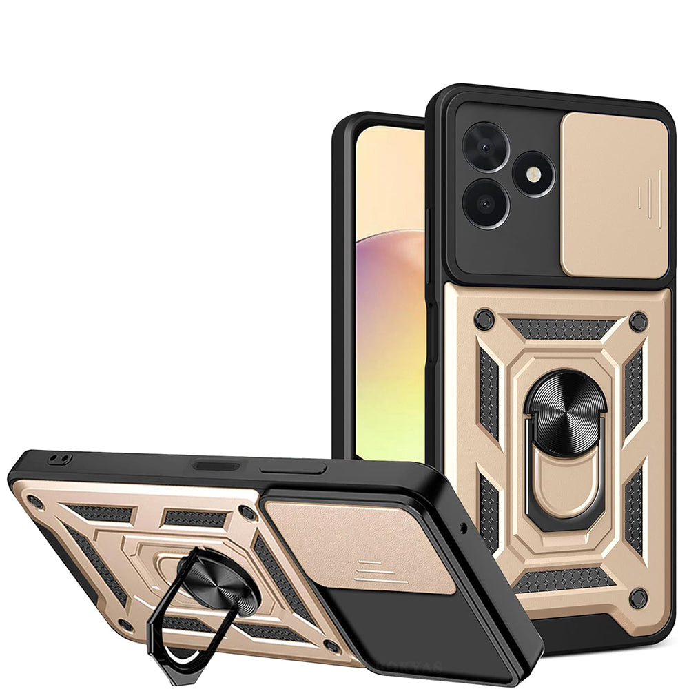 Coque pour Samsung Galaxy Z Flip8 F776, Techsuit, CamShield, Dorée