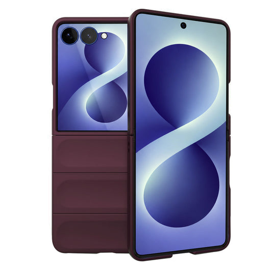 Coque pour Samsung Galaxy Z Flip8 F776, Techsuit, Magic Shield, Bordeaux