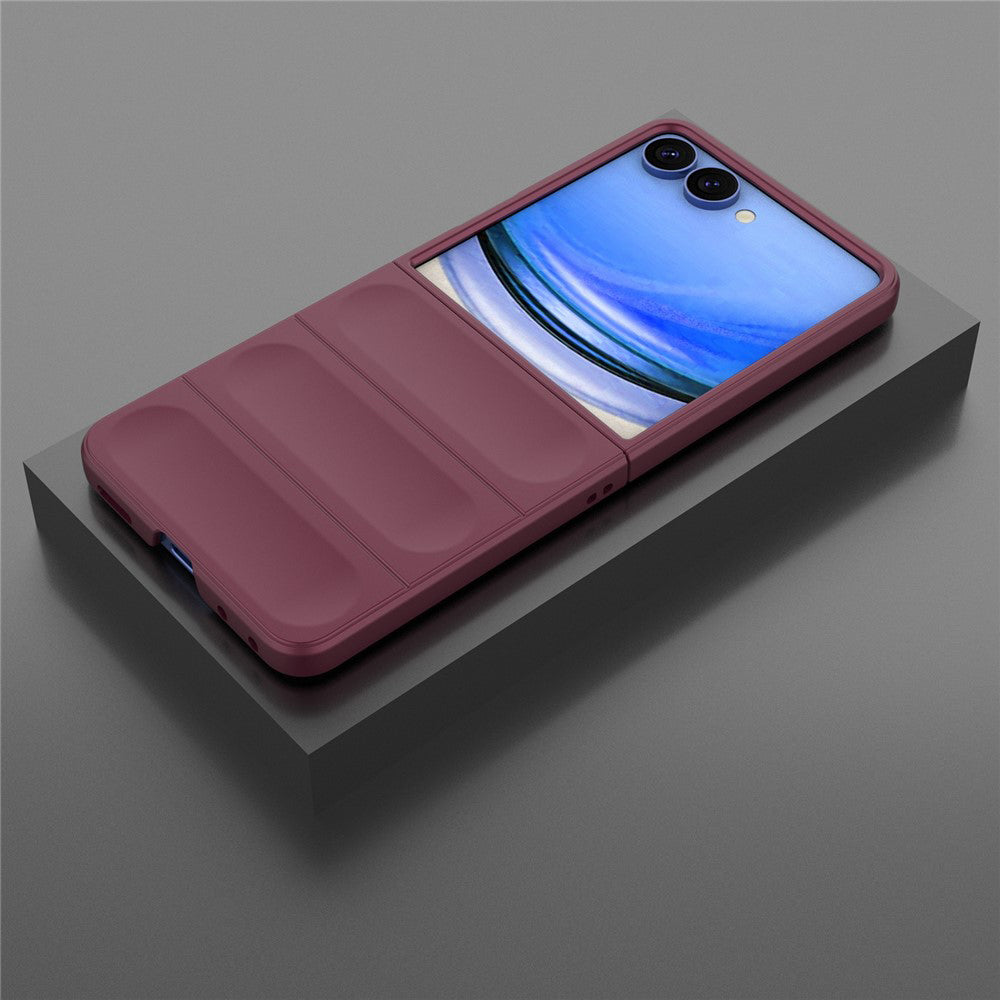 Case for Samsung Galaxy Z Flip8 F776, Techsuit, Magic Shield, Burgundy