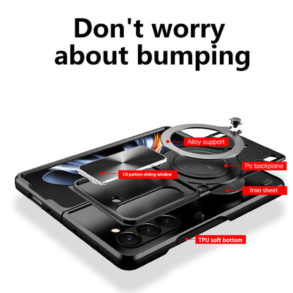 Hülle für Samsung Galaxy Z Fold5 F946, Techsuit, CamGuard Pro, Schwarz