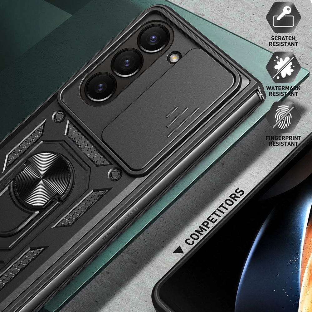 Hülle für Samsung Galaxy Z Fold5 F946, Techsuit, CamShield, Schwarz