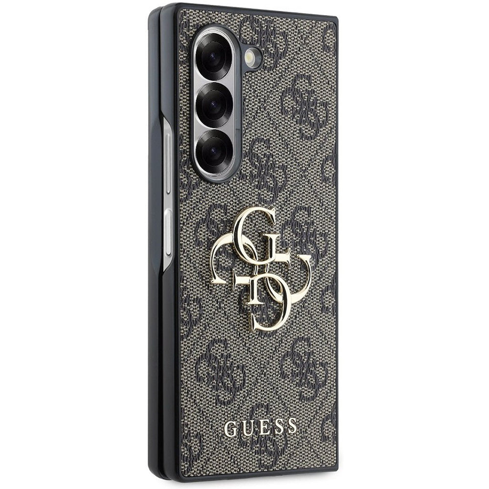 Hülle für Samsung Galaxy Z Fold6 F956, Guess, 4G Metal Logo, Braun