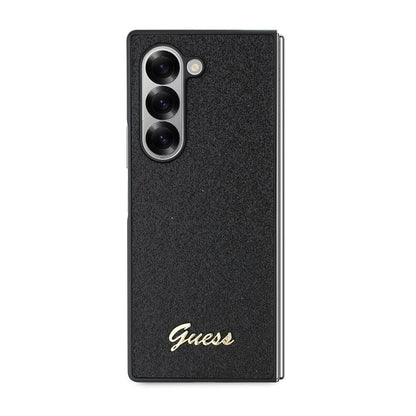 Étui pour Samsung Galaxy Z Fold6 F956, Guess, Glitter Script, Noir