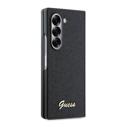 Étui pour Samsung Galaxy Z Fold6 F956, Guess, Glitter Script, Noir