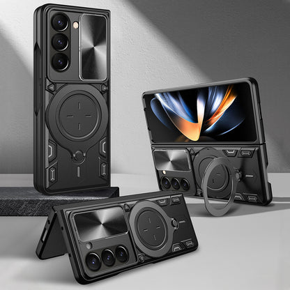 Hülle für Samsung Galaxy Z Fold6 F956, Techsuit, CamGuard Pro, Lila