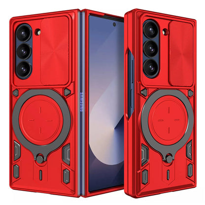 Hülle für Samsung Galaxy Z Fold6 F956, Techsuit, CamGuard Pro, Rot