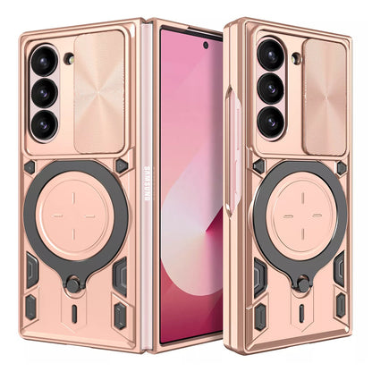 Hülle für Samsung Galaxy Z Fold6 F956, Techsuit, CamGuard Pro, Roségold