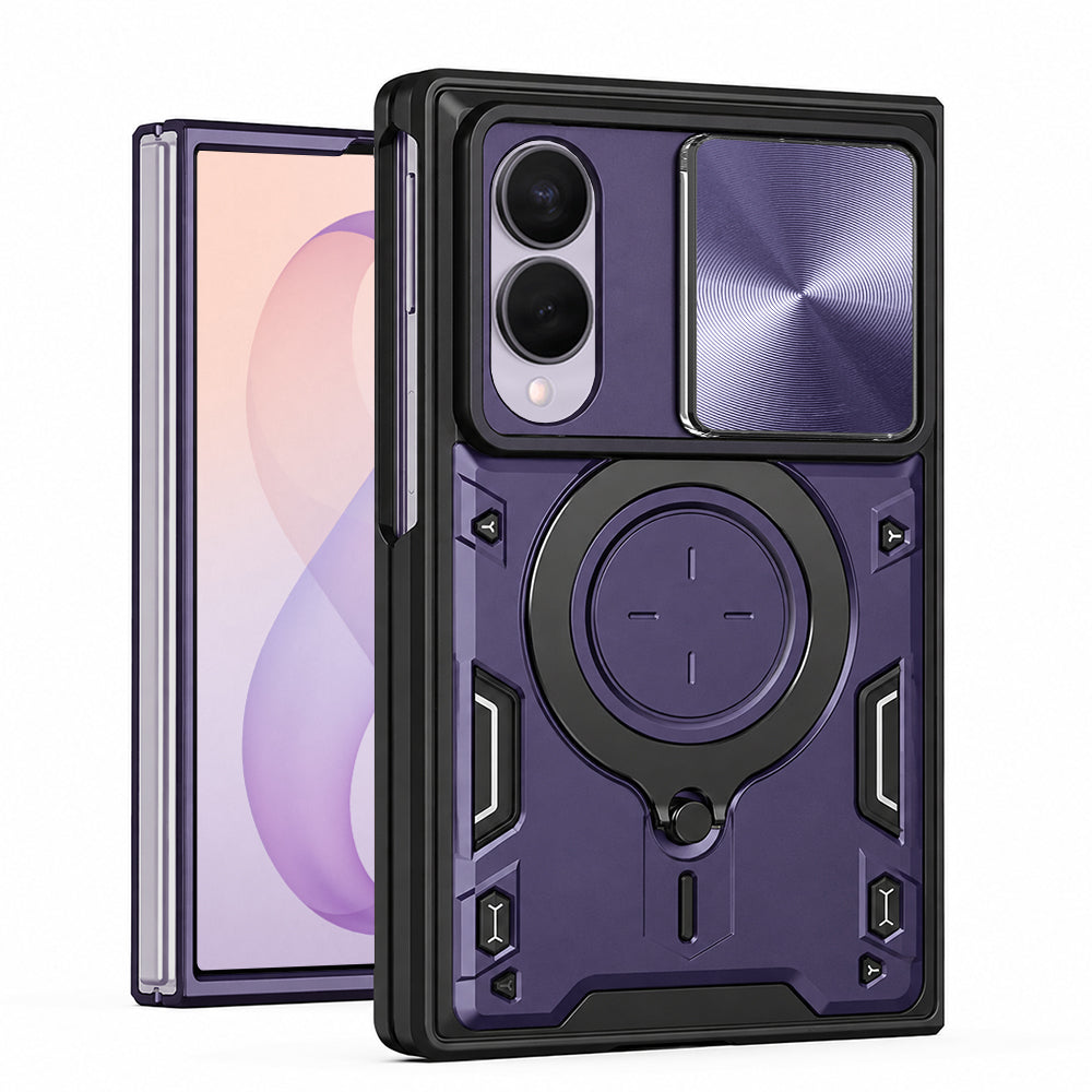 Hülle für Samsung Galaxy Z Fold8 F971, Techsuit, CamGuard Pro, Lila