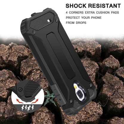 Coque pour Samsung I9500 Galaxy S4, Techsuit, Hybrid Armor, Noire