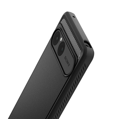 Étui pour Sony Xperia 10 VII, Spigen, Rugged Armor, Noir