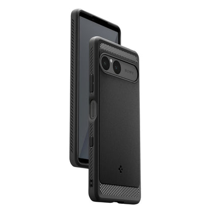 Étui pour Sony Xperia 10 VII, Spigen, Rugged Armor, Noir