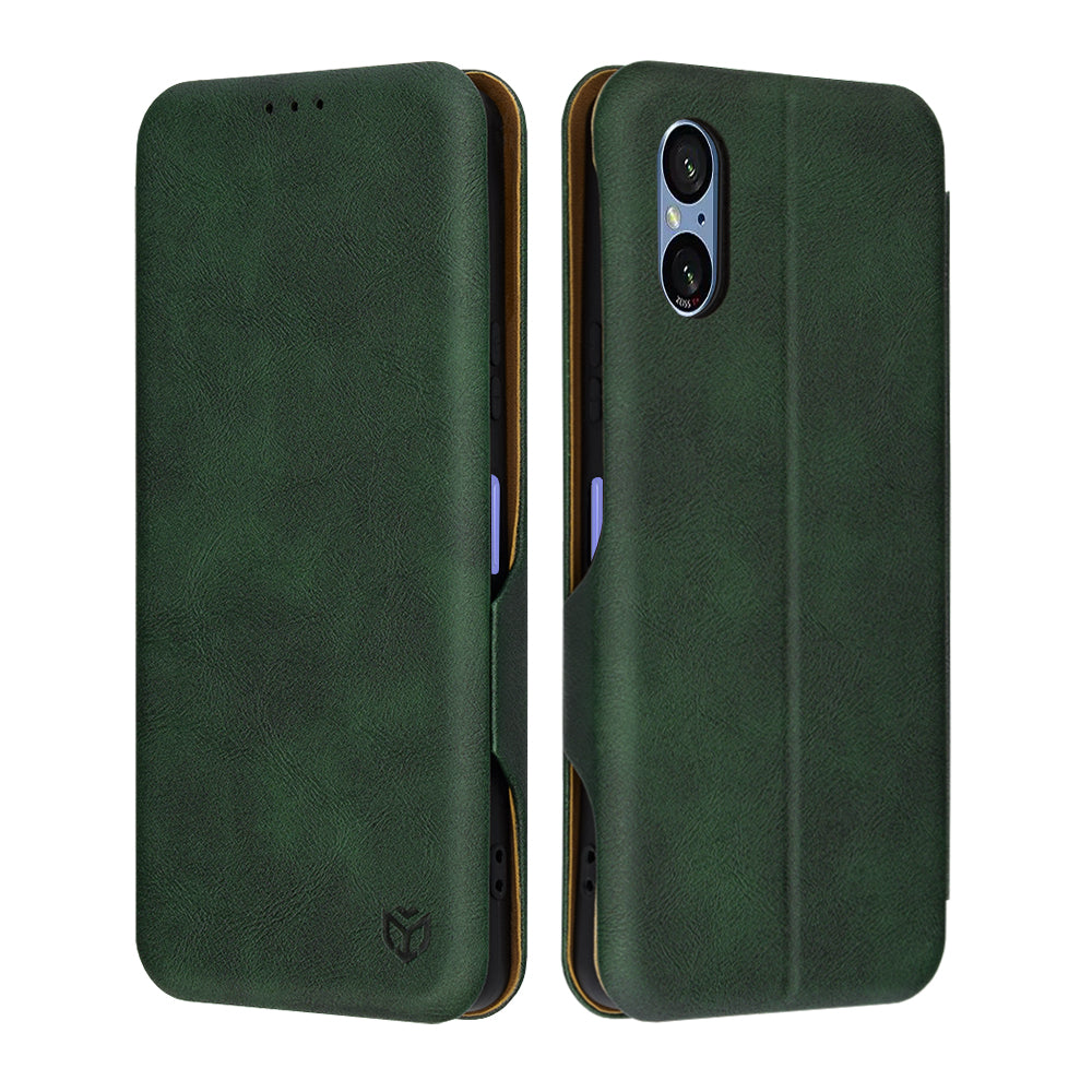 Coque pour Sony Xperia 5 VI, Techsuit, Safe Wallet Plus, Vert