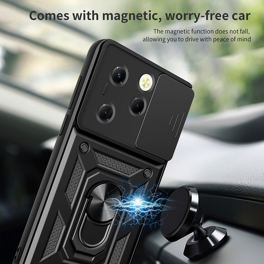 Hülle für Tecno Spark 20 Pro / Infinix Hot 40 / Hot 40 Pro, Techsuit, CamShield, Schwarz