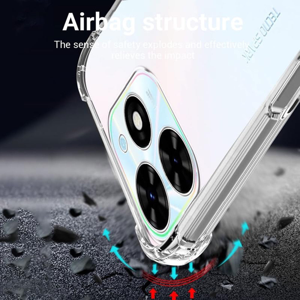 Hülle für Tecno Spark Go 2024 / Spark 20C, Techsuit, stoßfest klar, transparent