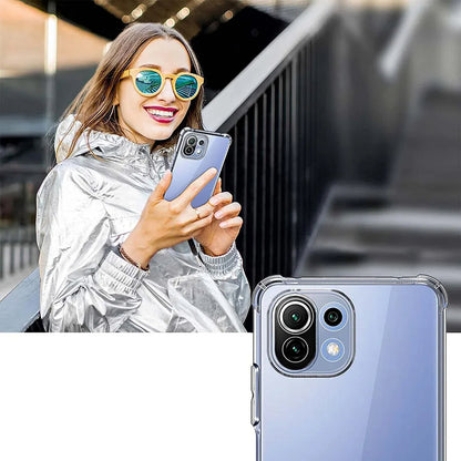 Hülle für Xiaomi 11 Lite 5G NE / Mi 11 Lite 5G / 11 Lite, Techsuit, stoßfest klar, transparent