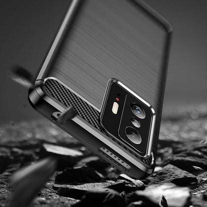Hülle für Xiaomi 11T / 11T Pro, Techsuit, Carbon, Schwarz