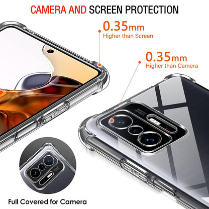 Hülle für Xiaomi 11T / 11T Pro, Techsuit, stoßfest klar, transparent