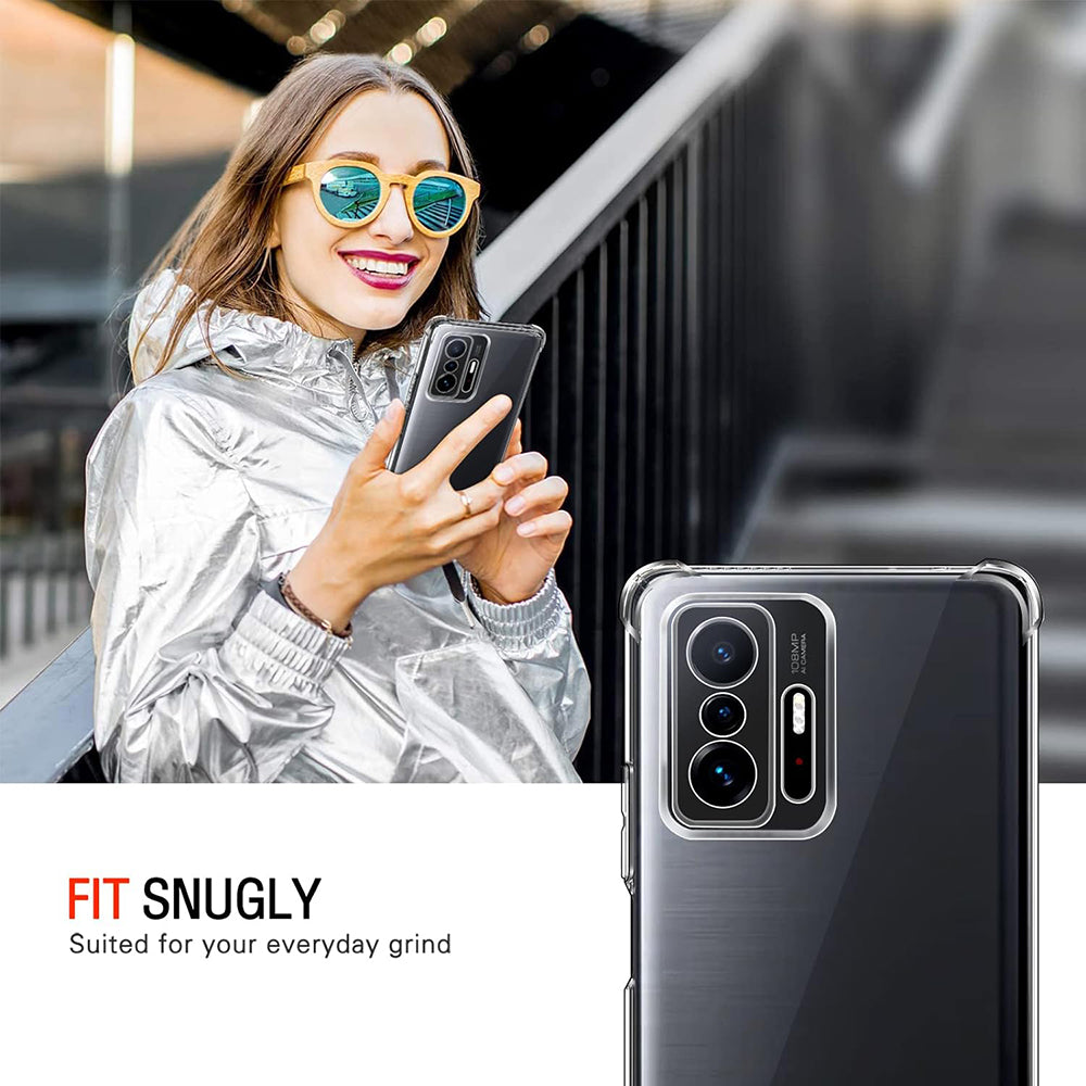 Hülle für Xiaomi 11T / 11T Pro, Techsuit, stoßfest klar, transparent