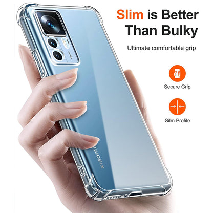 Hülle für Xiaomi 12T / 12T Pro, Techsuit, stoßfest klar, transparent
