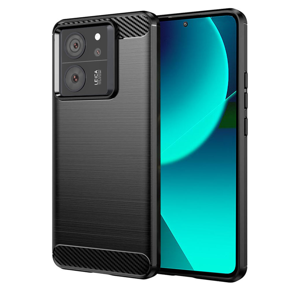 Hülle für Xiaomi 13T Pro / 13T, Techsuit, Carbon, Schwarz