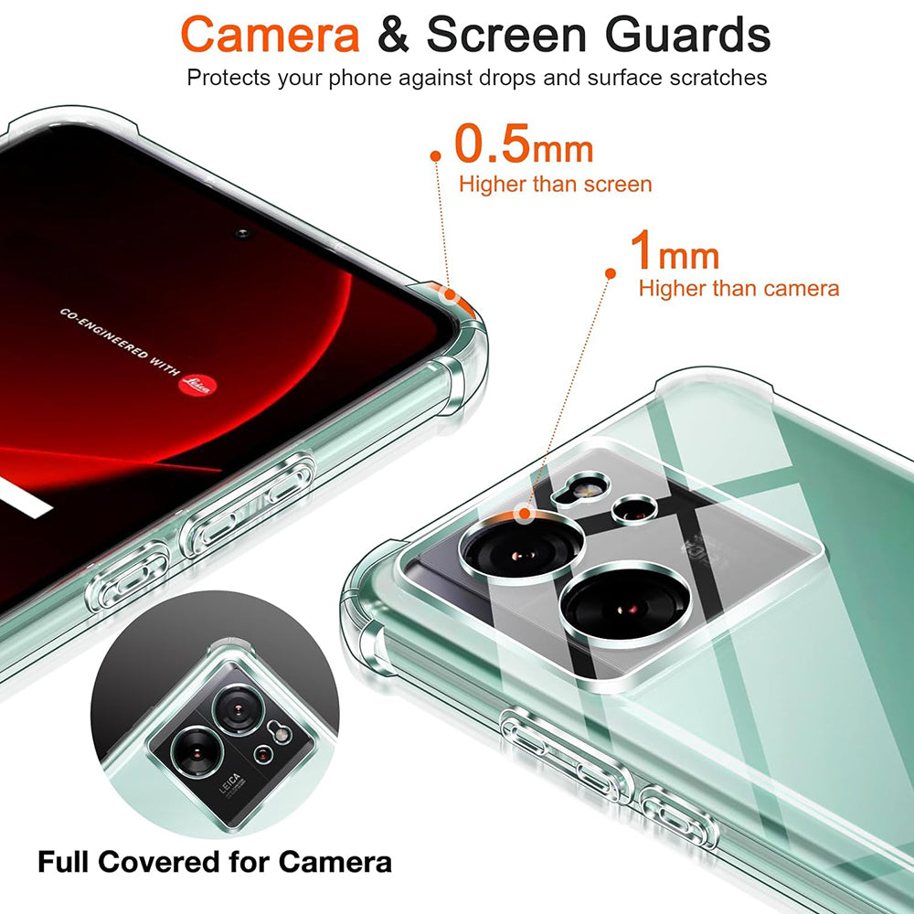 Coque pour Xiaomi 13T Pro / 13T, Techsuit, Antichoc Claire, Transparente