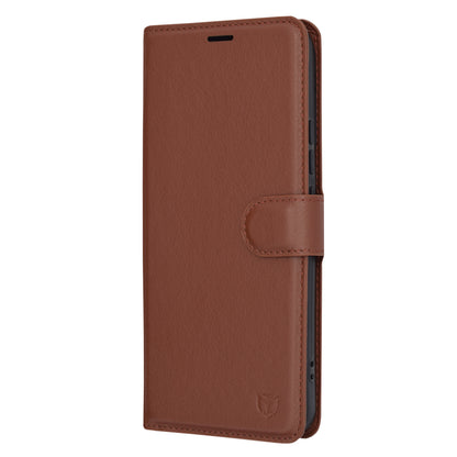 Coque pour Xiaomi 14 Pro, Techsuit, Leather Folio, Marron