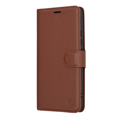 Coque pour Xiaomi 14, Techsuit, Leather Folio, Marron