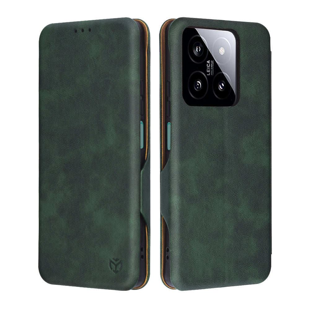 Hülle für Xiaomi 14, Techsuit, Safe Wallet Plus, Grün